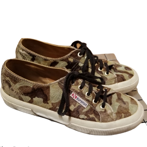 SUPERGA × TBS Ponyhair Camo Wmns Sneaker (Size 6) - Picture 3 of 16